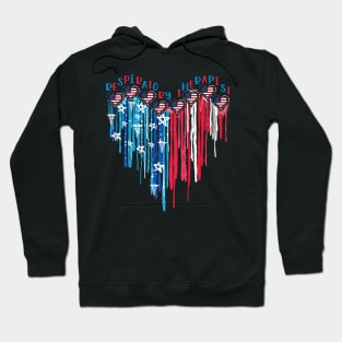 Respiratory Therapist American Flag Heart 4th Of July Hoodie